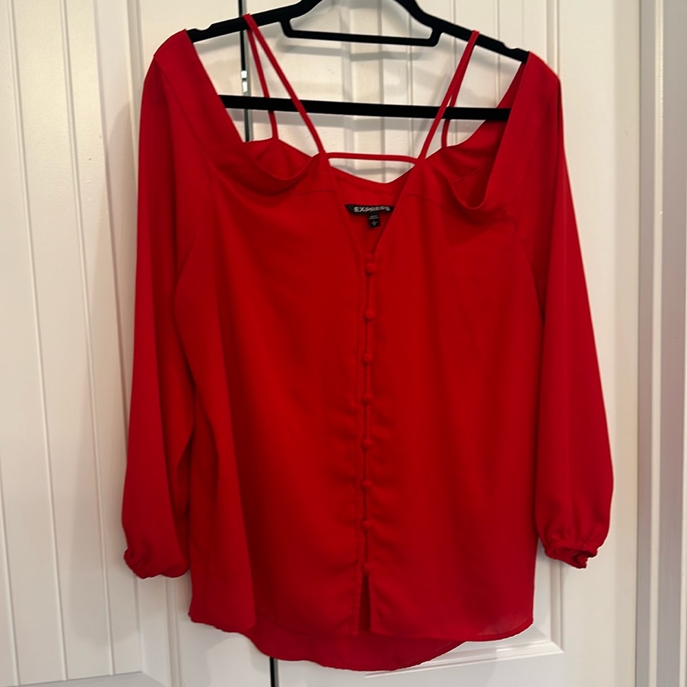 Express Red Blouse